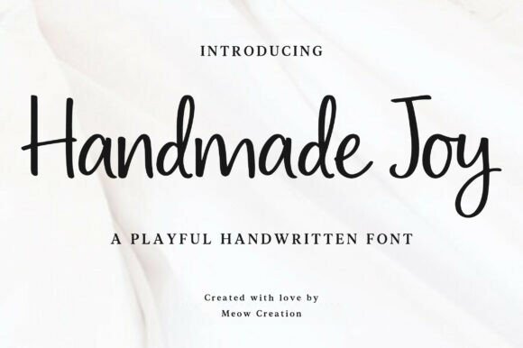 A Handmade Joy Font Can Soften Your Brand Instantly