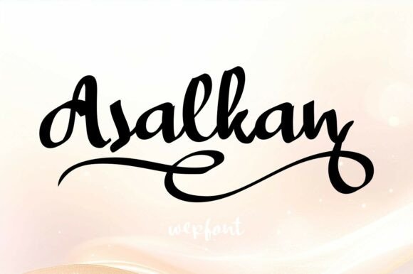 Asalkan: A Refined Script Font for Handmade Labels & Printables