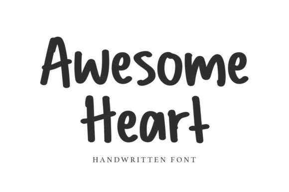 Awesome Heart Font: Friendly, Bold Branding for Small Businesses