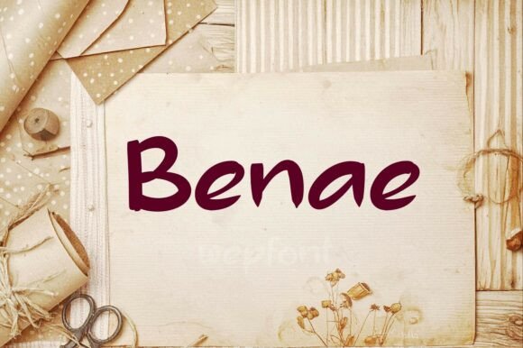 Benae Handwritten Font: A Warm Touch for Small Business Branding
