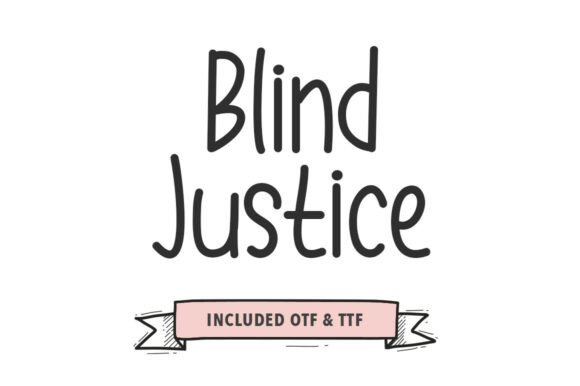 Blind Justice: A Bold Brush Font for Editorial Design