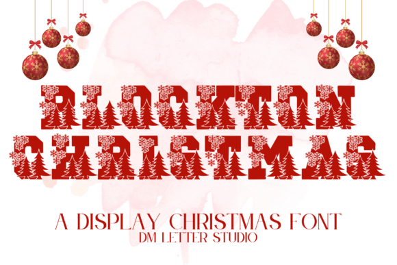 Blockton Christmas: A Bold, Festive Font for Small Business Branding