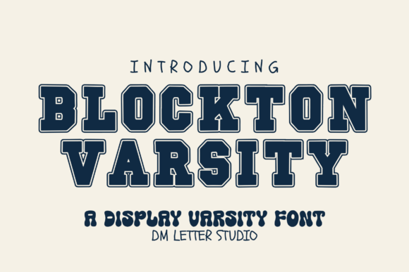 Blockton Varsity: A Confident Display Font for Bold Brand Moments