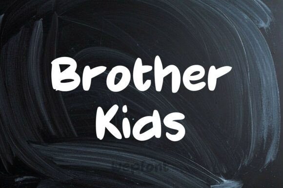 Brother Kids: A Playful Script Font for Handmade Products