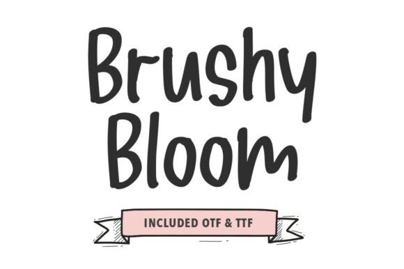 Brushy Bloom: A Bold Handwritten Font for Authentic Branding