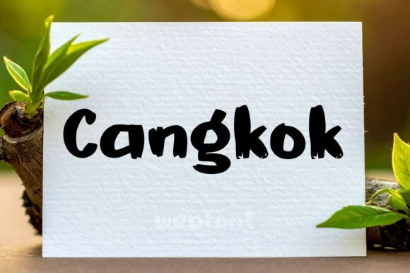 Cangkok: A Warm Sans-Serif Font for Handmade Products