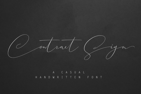 Contract Sign: A Refined Script Font for Digital Branding