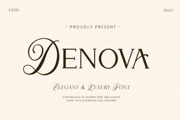 Denova: A Timeless Serif Font for Handmade Brands