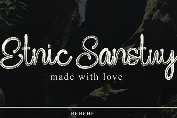 Etnic Sanstuy: A Stylish Handwritten Font for Marketers