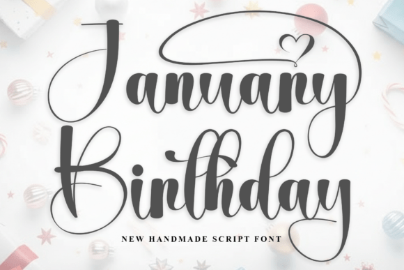 January Birthday: A Warm, Playful Script Font for Editorial Design