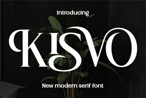 Kisvo Serif Font for Elegant Campaign Headlines