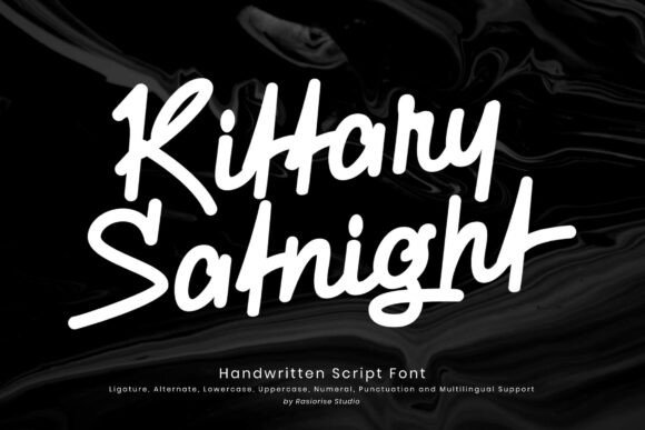 Kittary Satnight: A Handwritten Font That Makes Your Brand Feel Alive