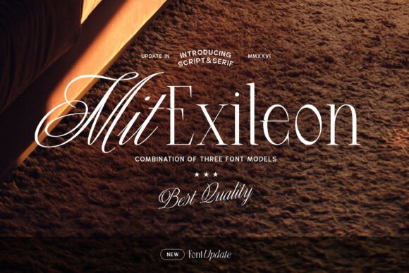 Mit Exileon: A Modern Script Serif That Feels Like a Design Partner