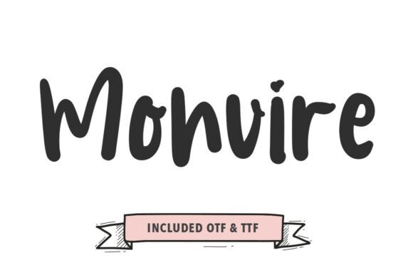 Monvire: A Handcrafted Brush Font for Modern Web Design