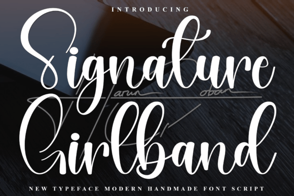 Signature Girlband: An Elegant Script Font for Branding