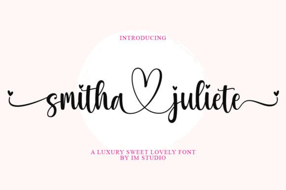 Smitha Juliete: A Playful Script Font for Editorial Charm