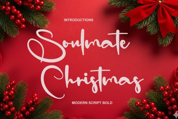 Soulmate Christmas: A Handwritten Font for Editorial Design