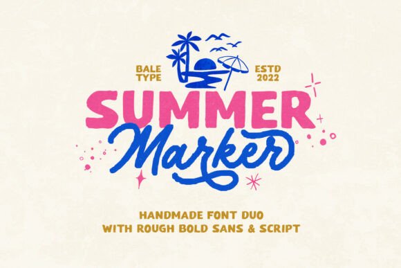 Summer Marker: A Handmade Font Duo for Crafters & Sellers