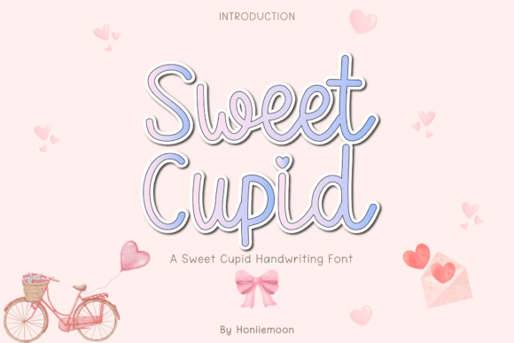 Sweet Cupid Font: A Romantic Script Typeface for Editorial Design