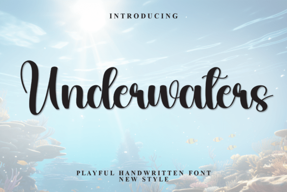 Underwaters: A Whimsical Script Font for Editorial Charm