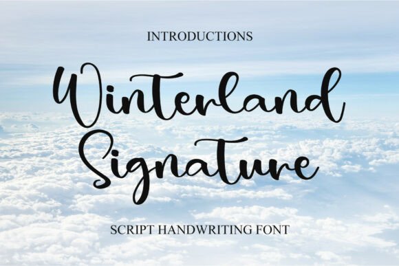Winterland Signature: A Graceful Script Font for Digital Branding